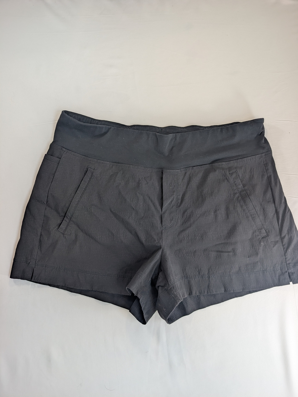 Athleta Black Athletic Shorts with Wide Waistband